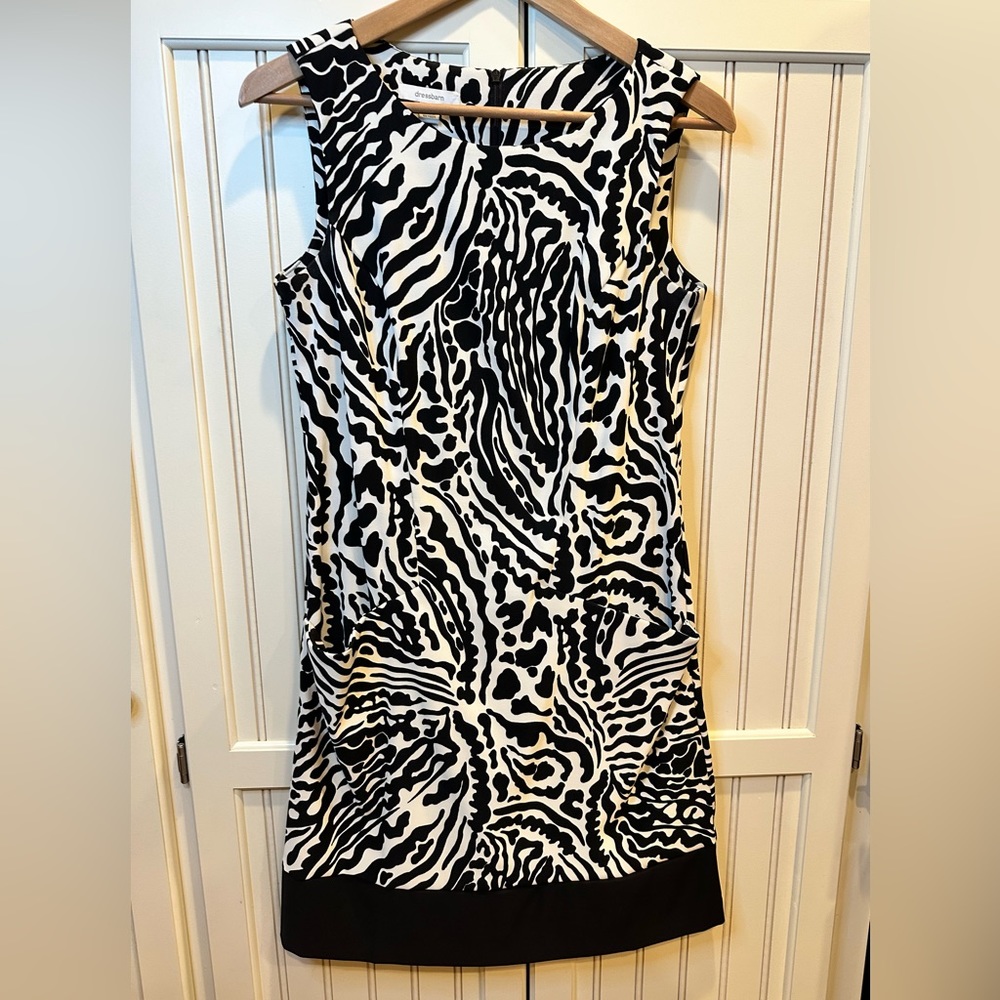 Dressbarn Animal Print Sheath Dress with Pockets